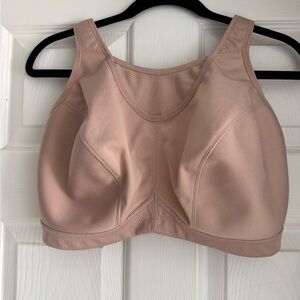 Glamorise Sport wireless nude bra 36 H Women's Seamless Sports Bra - Tan
